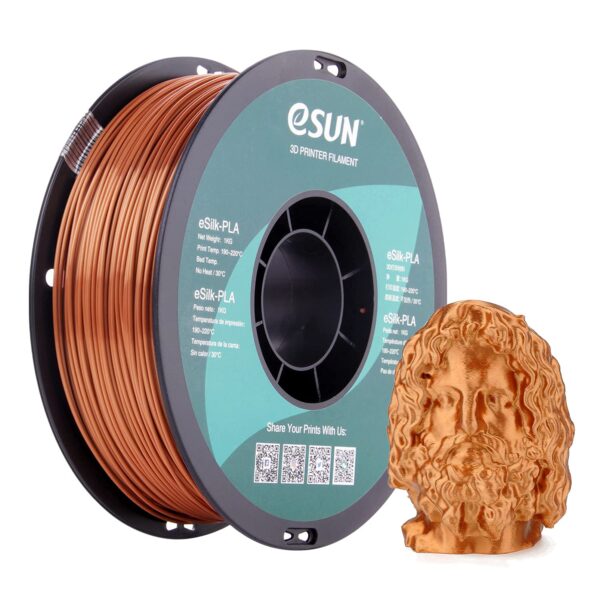 eSUN Silk PLA 3D Printer Filament, Dimensional Accuracy +/- 0.03 mm, 1 kg Spool, 1.75 mm