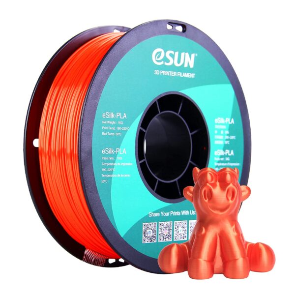 eSUN Silk PLA 3D Printer Filament, Dimensional Accuracy +/- 0.03 mm, 1 kg Spool, 1.75 mm