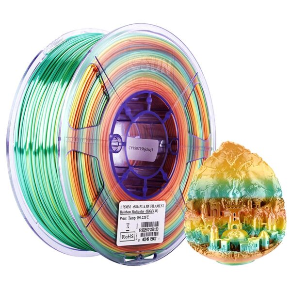 eSUN Silk PLA 3D Printer Filament, Dimensional Accuracy +/- 0.03 mm, 1 kg Spool, 1.75 mm