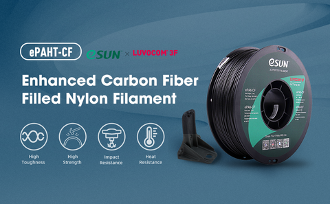 eSUN Nylon Fibre de carbone haute température – Naturel Filament 1.75mm  750G – 3dware, Impression 3D au Maroc