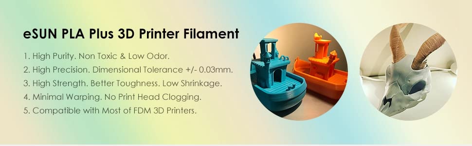 eSUN PLA PRO (PLA+) 3D Printer Filament