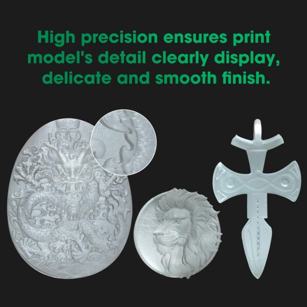 eSUN PMMA-Like 3D Printer Rapid Resin, 405nm LCD UV-Curing Ultra Transparency Acrylic