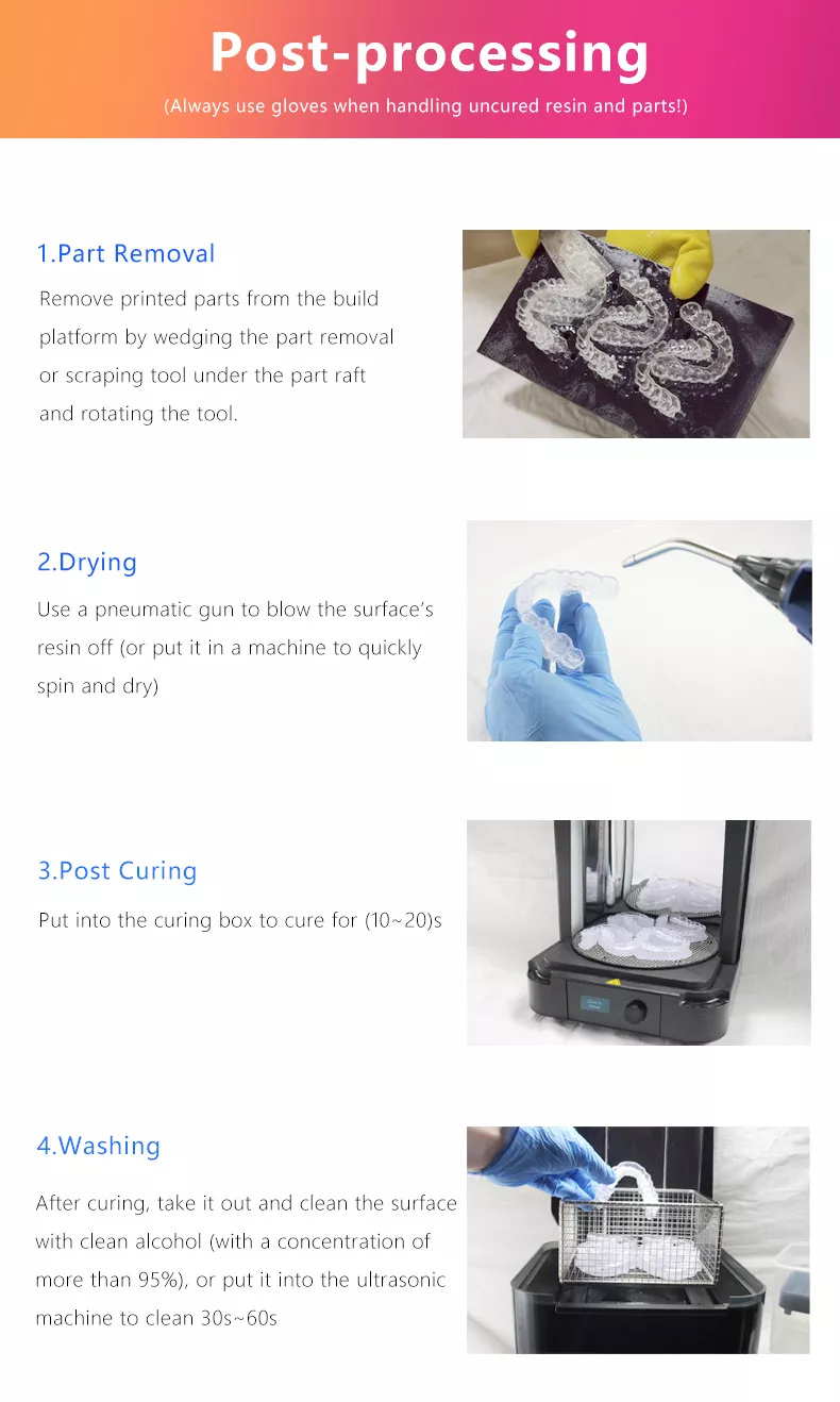 IFUN Dental 3D Printer Resin Biocompatible Transparent Braces