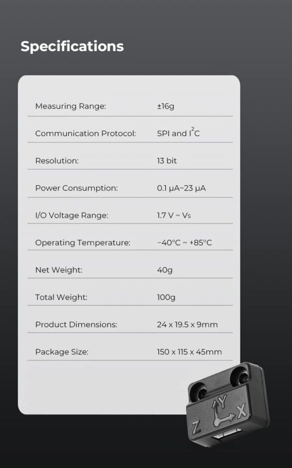 Creality Official G-Sensor ADXL345 Vibration Compensation Sensor