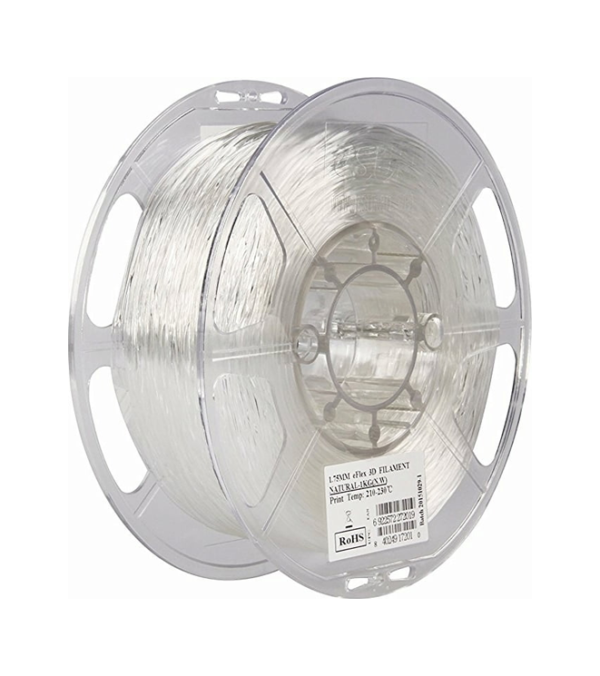 eSUN eFlex TPU-87A Natural Filament transparent souple