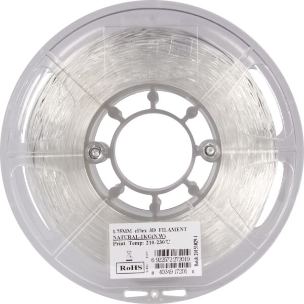 eSUN eFlex TPU-87A Natural Filament transparent souple