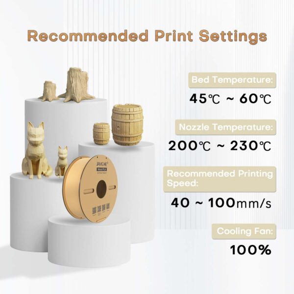 JAMG HE 1 kg Wood PLA Spool 1.75 mm – Image 5