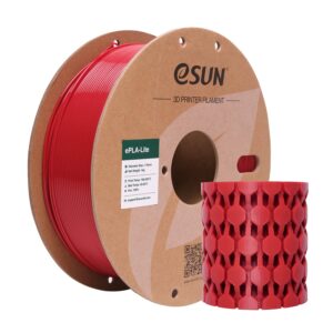 eSUN PLA-Lite 1.75mm 3D Filament Fire Engine Red 1KG