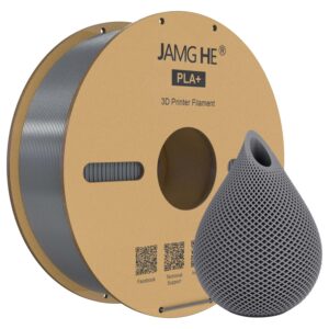 JAMG HE PLA+ Filament Silver 1.75mm, 1 Kg