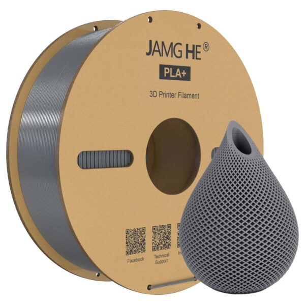 JAMG HE PLA+ Filament Silver 1.75mm, 1 Kg
