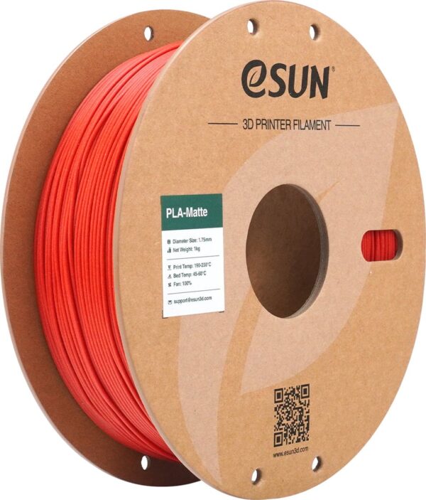eSUN Filament 3D ePLA-Matte Fire Engine Red 1.75mm 1kg