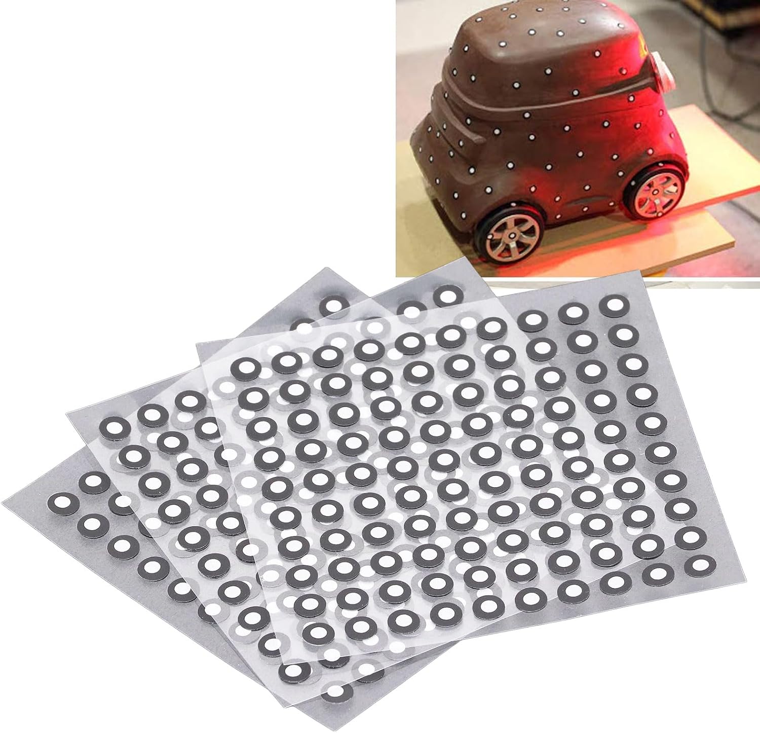 5 Sheets Marker 3D Point Reflective Reference Points Film