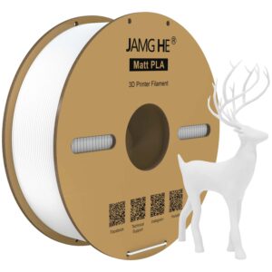 JAMG HE Matte PLA White Filament 1.75mm 1KG