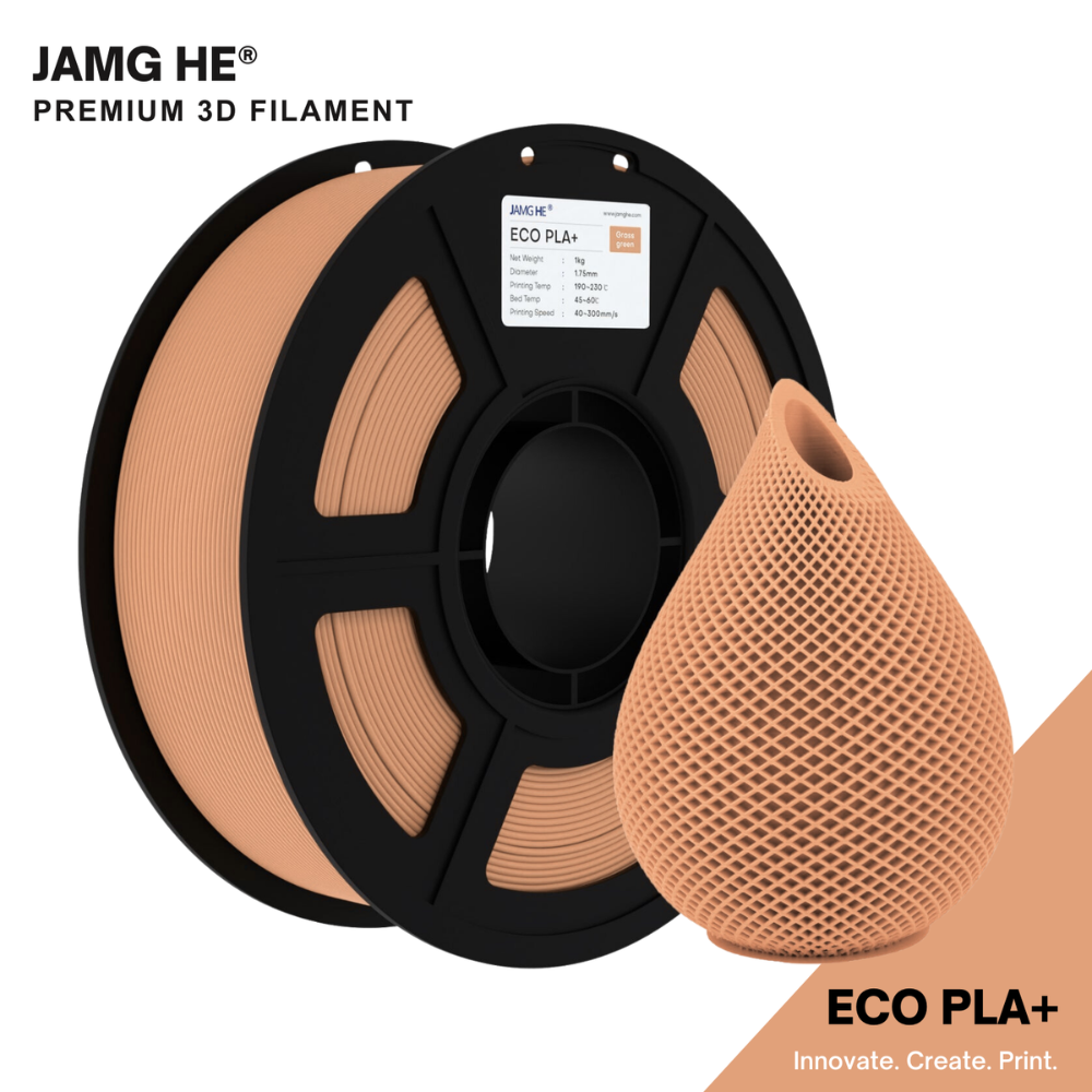 JAMG HE Eco-PLA+ Beige Filament 1.75mm, 1 Kg