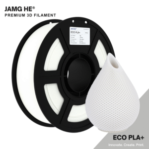 JAMG HE Eco-PLA+ White Filament 1.75mm, 1 Kg