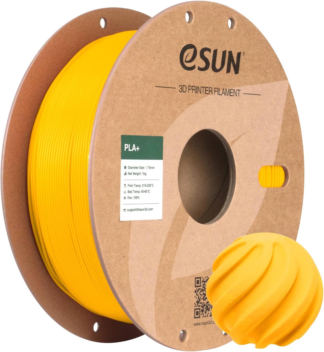 eSUN Filament 3D PLA+ Gold 1.75mm 1kg