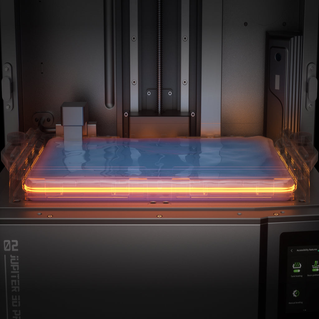 ELEGOO Jupiter 2 — cuve chauffante intelligente 30 °C