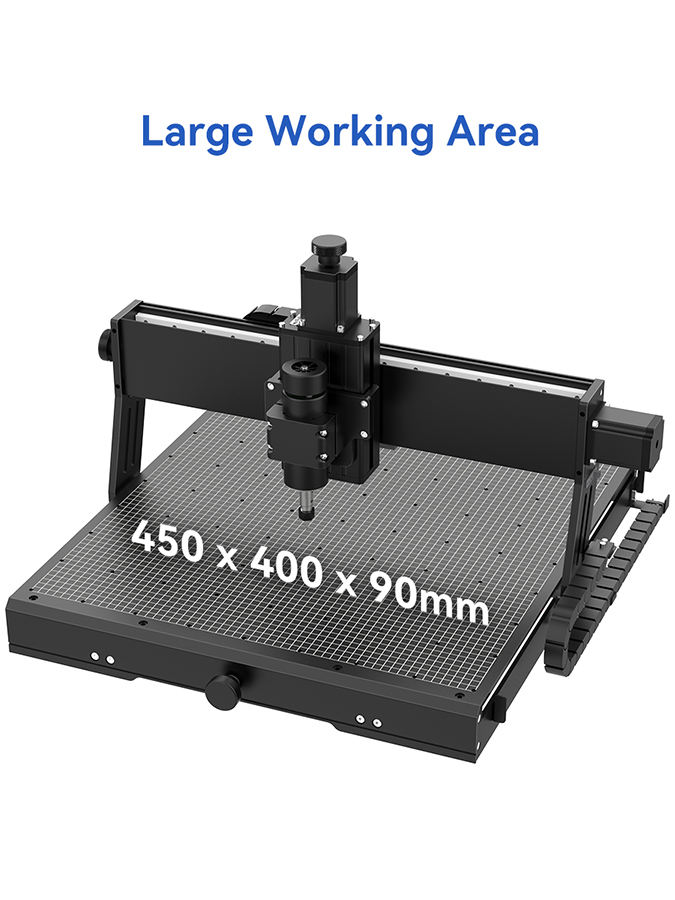 Routeur CNC de bureau CNC4540Plus - Grande zone de travail 450 x 400 x 90 mm