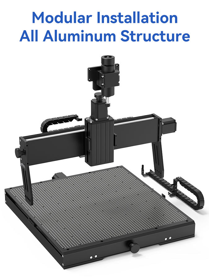 Routeur CNC de bureau CNC4540Plus - Structure modulaire tout en aluminium
