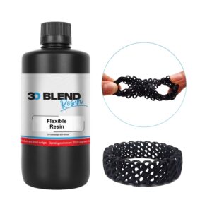 Résine 3D Blend Flexible (Noir, 500g)