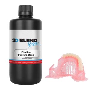 Résine pour base de prothèse flexible 3D Blend (Rose, 500g)